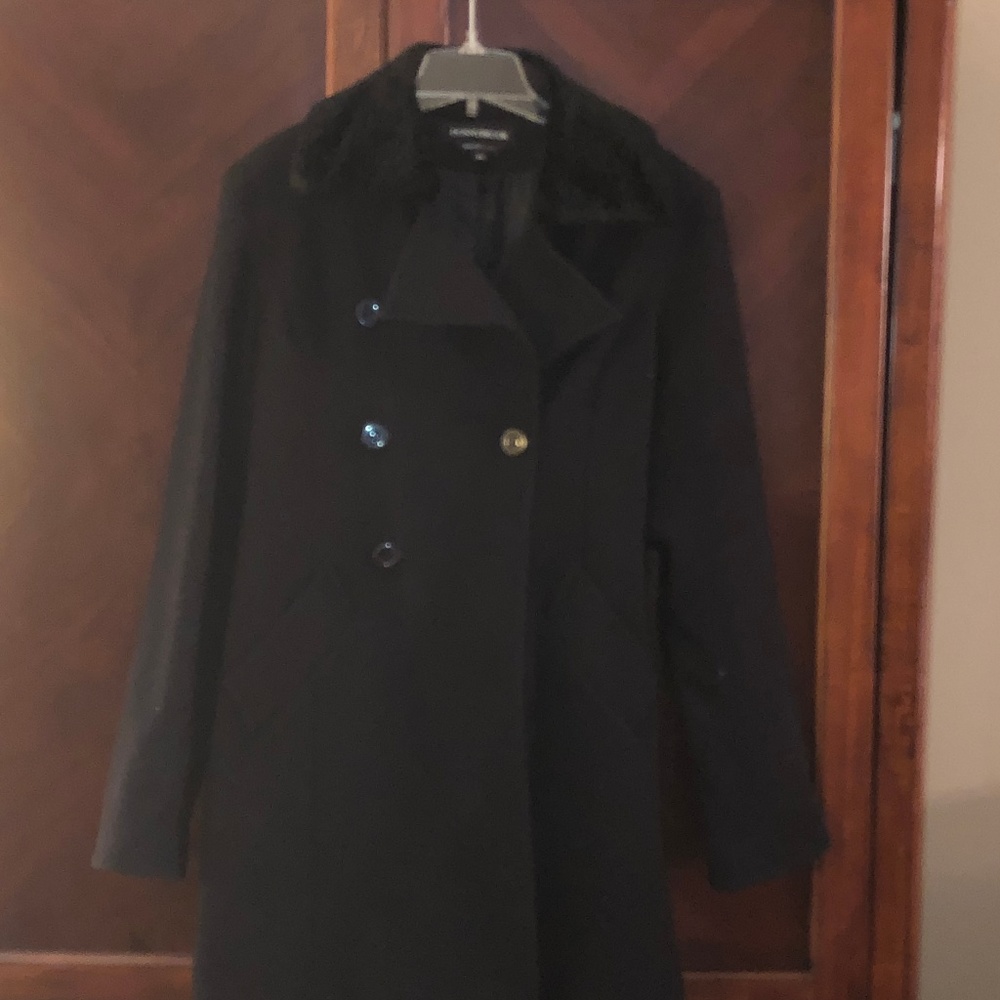 Donnybrook Wool Coat with Sable Collar